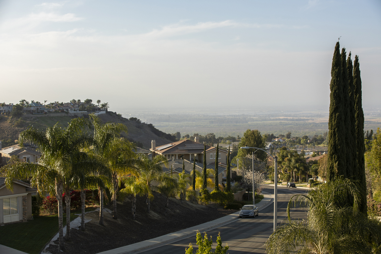 Panoramic Image of Corona, California